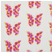 Botanische Blütenschmetterlingsfarbe Stoff (Muster)