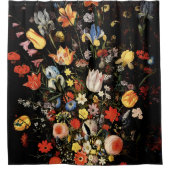 Botanische Blütenwelt Duschvorhang (Vorderseite)