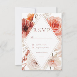 Botanische Boho-Blumenzange RSVP Karte