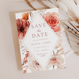 Botanische Boho-Blumenzange Save The Date