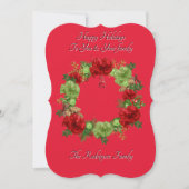 BOTANISCHE BOHO-CHRISTMAS-KARTE SAVE THE DATE (Vorderseite)