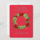 BOTANISCHE BOHO-CHRISTMAS-KARTE SAVE THE DATE (Vorderseite)