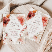 Botanische Boho-Flora-Neutral-Babydusche Herbst Einladung