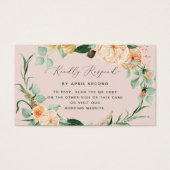 Botanische Boho Greenerity Wedding QR Code RSVP Ka (Vorderseite)