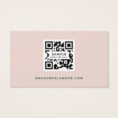 Botanische Boho Greenerity Wedding QR Code RSVP Ka (Rückseite)