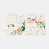 Botanische Boho Greenery Peach Wedding Geschenkschachtel (Ungefaltet)