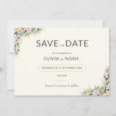 Botanische Boho-Hochzeit - Rettet das Datum Save The Date (Vorderseite)
