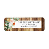 Botanische Boho Rustikale Rücksendeadresse (Vorne)