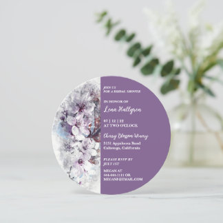 Botanische Bouquet Bridal Dusche Einladung