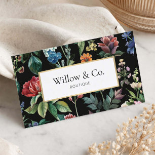 Botanische Boutique Elegant Visitenkarte