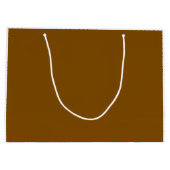 Botanische braune Baum-Streifen-Geschenktasche Große Geschenktüte (Rückseite)