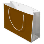 Botanische braune Baum-Streifen-Geschenktasche Große Geschenktüte (Rückseite Schrägansicht)