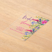 Botanische Brautdusche Acryleinladungen (Ablage )