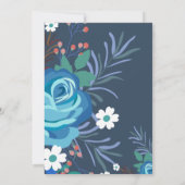 Botanische Brautdusche mit Malereien - Einladung (Rückseite)