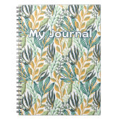 Botanische Breeze - "My Journal"-Blumenbuch Notizblock (Vorderseite)