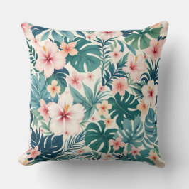 Botanische Breeze - Tropische Blütendekoration Pil Kissen
