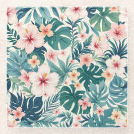 Botanische Breeze - Tropischer Untersetzer aus Blu