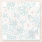 Botanische Breeze - Tropischer Untersetzer aus Blu (Rückseite)