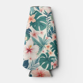 Botanische Breeze - tropisches Blumenmuster Cooler Flaschenkühler (Vorderseite)