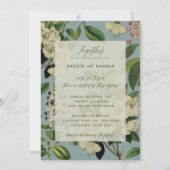 BOTANISCHE BREITINVITES - BLAU DES EISENS EINLADUNG (Vorderseite)