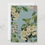 BOTANISCHE BREITINVITES - BLAU DES EISENS EINLADUNG (Rückseite)