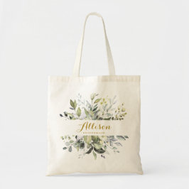 Botanische Bridesmaid Personalisiert Tote Bag Tragetasche