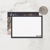 Botanische Bücher für den modernen Fall Mitteilungskarte (Vorderseite/Rückseite Beispiel)