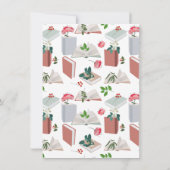 Botanische Bücher und Bibliothek Lesen Individuell Mitteilungskarte (Rückseite)