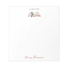 Botanische Bücher und Bibliothek Lesen Individuell Notizblock