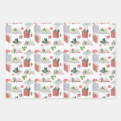 Botanische Bücher und Bibliothekslesemuster Geschenkpapier Set (Vorderseite)