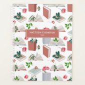 Botanische Bücher und Bibliothekslesemuster Planer (Vorderseite)