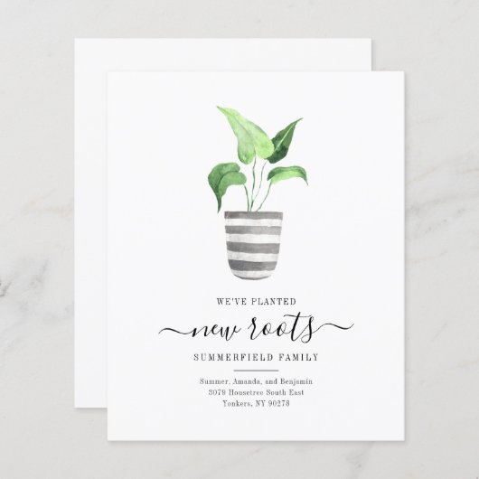 Botanische Budget Wir haben Bewegung Ankündigung v (Vorne/Hinten)