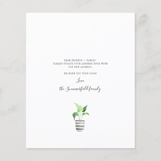 Botanische Budget Wir haben Bewegung Ankündigung v (Rückseite)