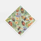 Botanische Bug Symphonie Serviette (Ecke)