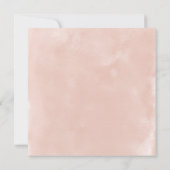 Botanische Burgundy Blush Wasserfarbenhochzeit Einladung (Rückseite)