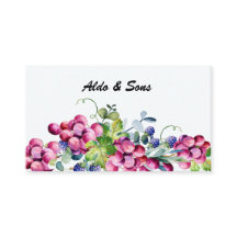 Botanische Business Card für Trauben und Beeren