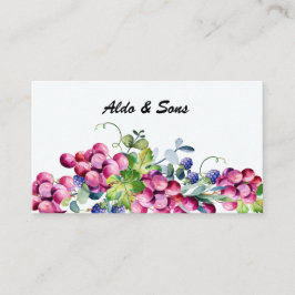 Botanische Business Card für Trauben und Beeren Visitenkarte