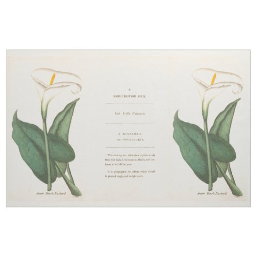 Botanische Calla-Lilien-Blumen-Blumengewebe Stoff (Yard (91,4 cm))