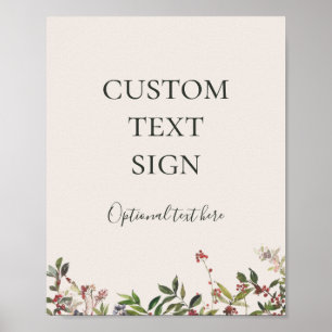 Botanische Champagnerkarten und Geschenke nach Maß Poster