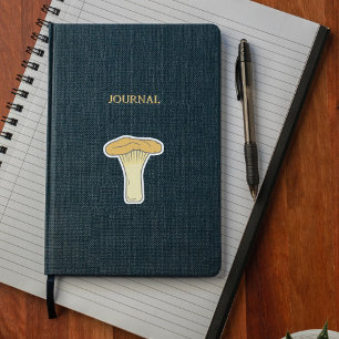 Botanische Chanterelle Mushroom Custom-Cut Sticker