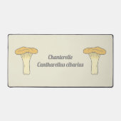 Botanische Chanterelle Mushroom Desk Mat Schreibtischunterlage (Vorderseite)