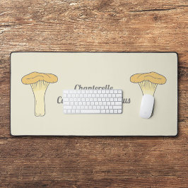 Botanische Chanterelle Mushroom Desk Mat Schreibtischunterlage