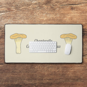 Botanische Chanterelle Mushroom Desk Mat Schreibtischunterlage