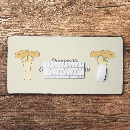 Botanische Chanterelle Mushroom Desk Mat Schreibtischunterlage