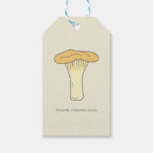 Botanische Chanterelle Mushroom - Geschenk Tag Geschenkanhänger (Vorderseite)