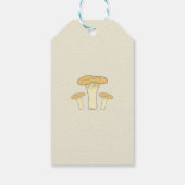 Botanische Chanterelle Mushroom - Geschenk Tag Geschenkanhänger (Rückseite)