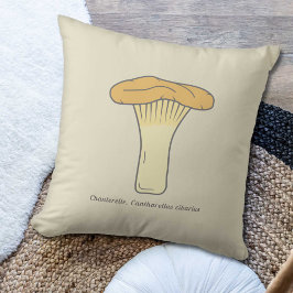 Botanische Chanterelle Mushroom Pillow Kissen