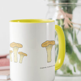 Botanische Chanterelle Mushroom-Tasse Tasse