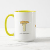 Botanische Chanterelle Mushroom-Tasse Tasse (Links)