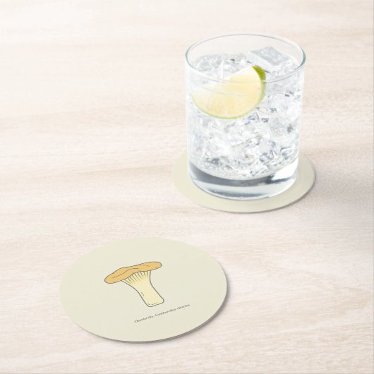 Botanische Chanterelle Mushroom Untersetzer (Vor Ort)